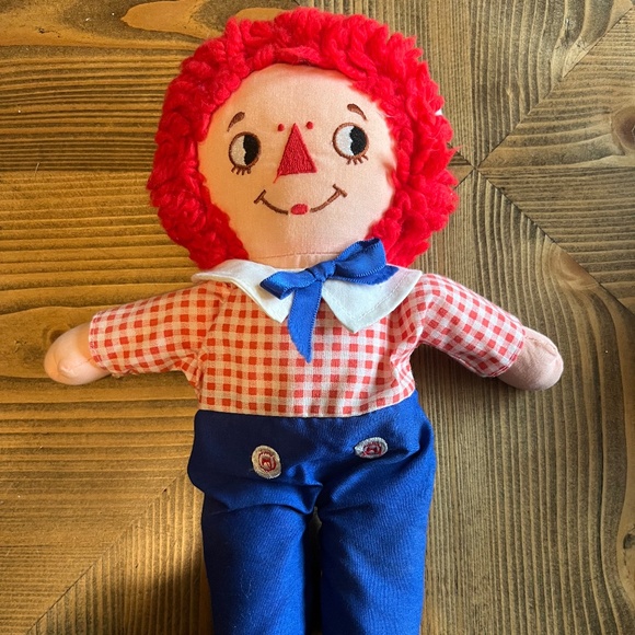 Raggedy Andy ~12” VINTAGE Cloth Doll Applause Brand Rag Doll - Picture 2 of 5